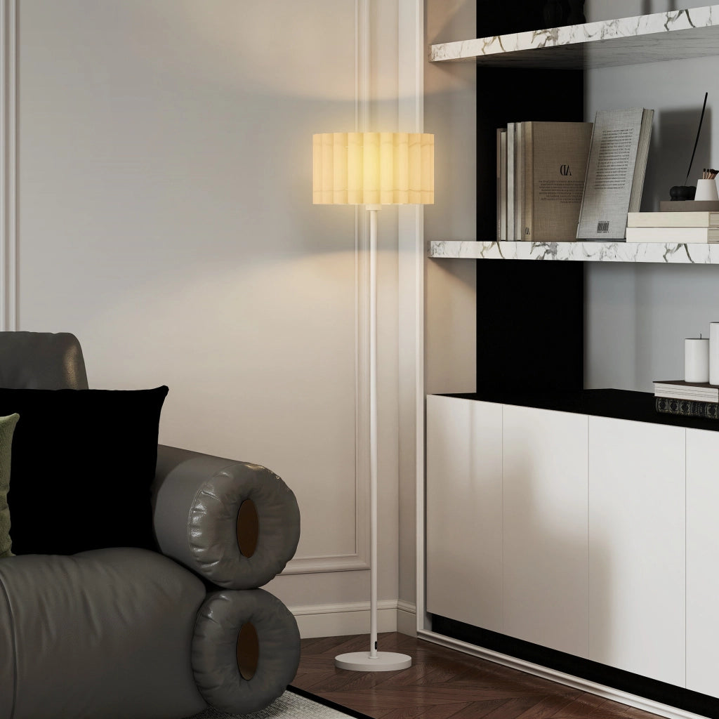 Lampada da terra stile retr¨° ¨C zephmum ¨C bianco