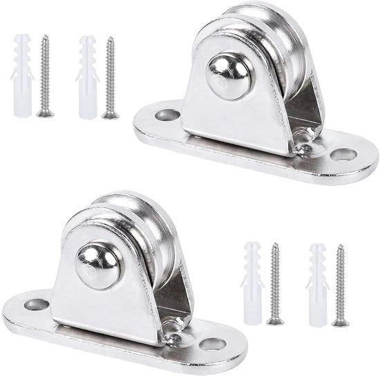 Set di Carrelli Metallici per Funi Premium - 2 pezzi