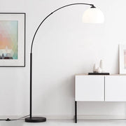 Lampada da terra regolabile in altezza - Ø 30 cm con interruttore a pedale - metallo/plastica.