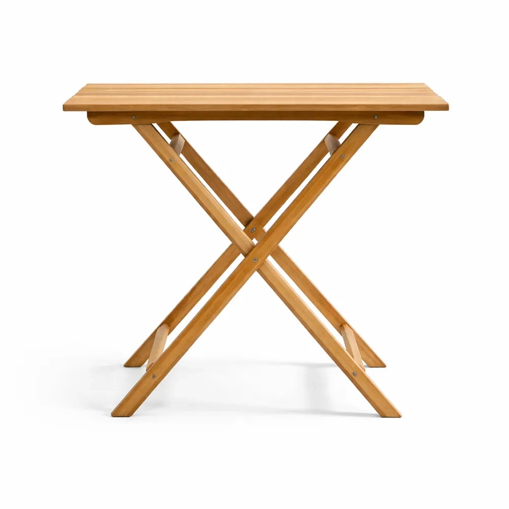 Tavolo Pieghevole 80×80 cm in Teak per Esterno – Burraco