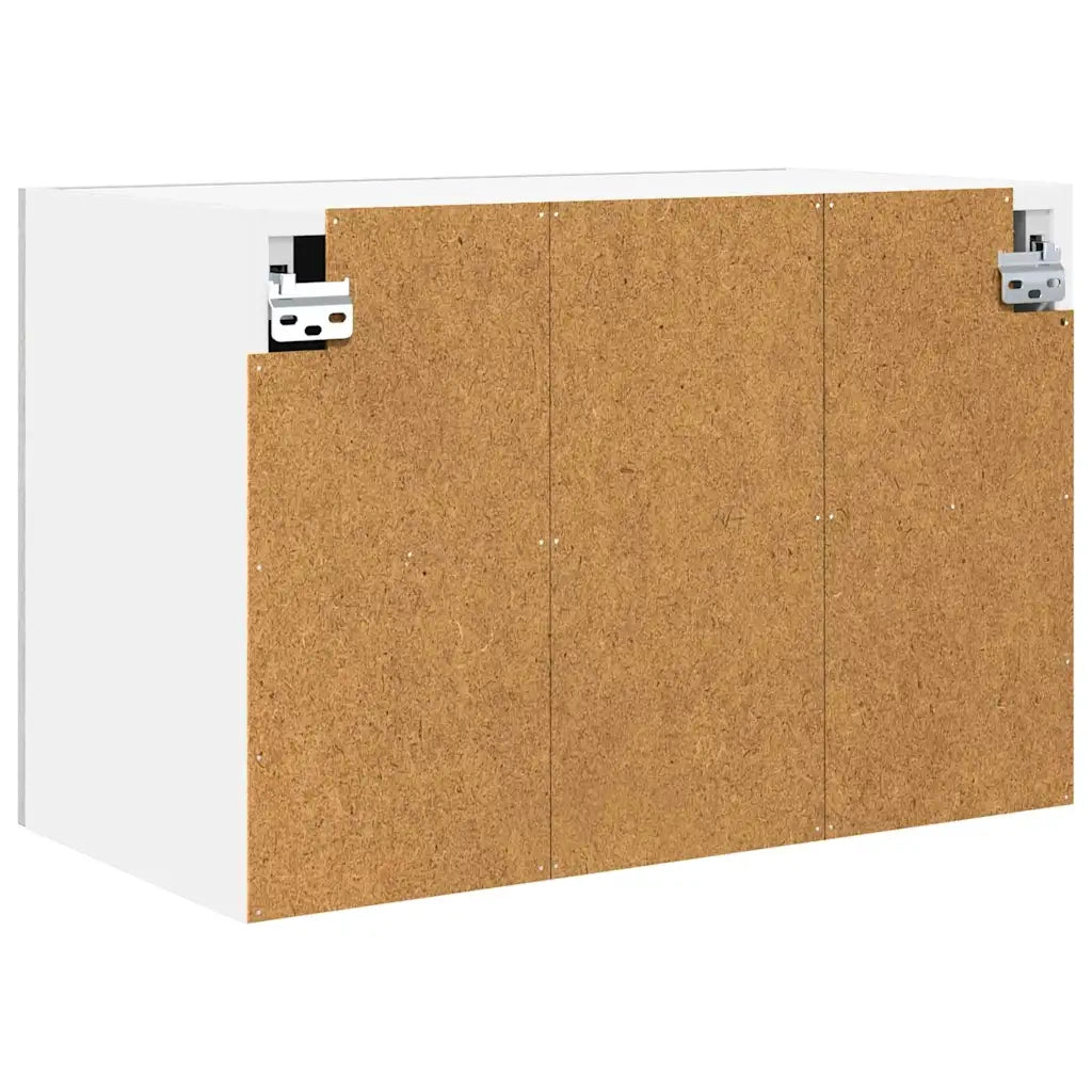 Armadio pensile 2 pcs Grigio Cemento e Bianco 60 x 31 x 40 cm 884169