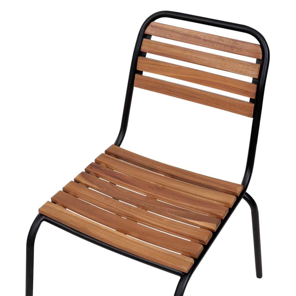Set da pranzo da giardino rustico a 6 posti Tavolo da esterno e Sedie con braccioli stile rustico