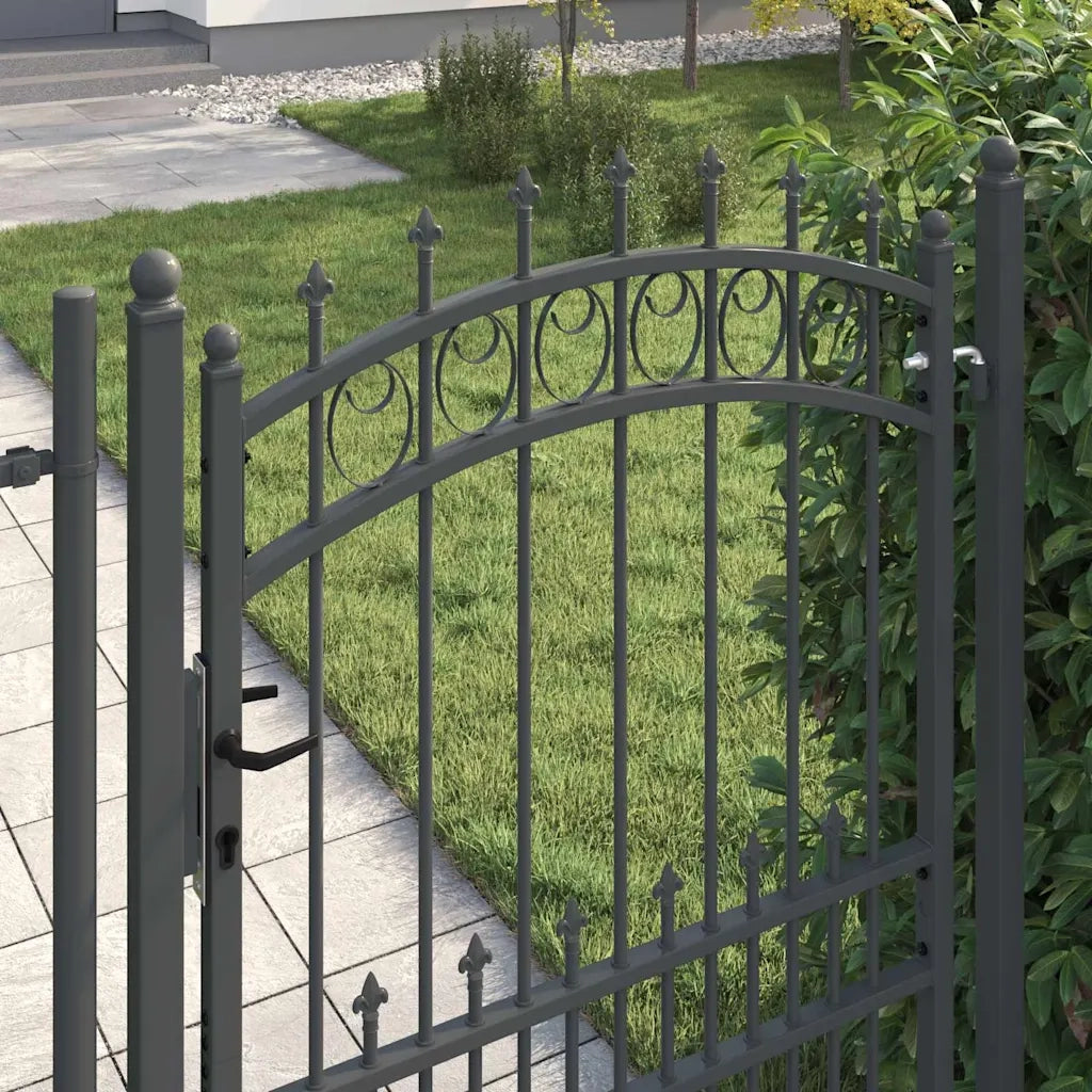 Cancello della recinzione con punte EMMEN 170 x 100 cm CFW9387668