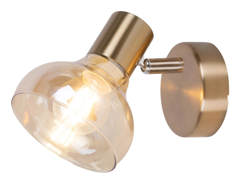 Applique moderna E14 oro antico ambra Holly 5546 Rabalux