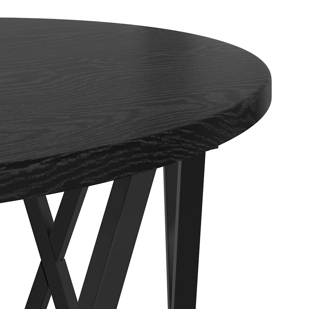 Tavolino da salotto 2 pcs Rovere Nero 868261