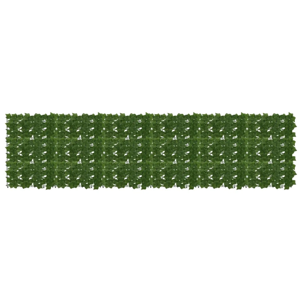 Paravento da Balcone | Schermo per balcone con foglie Verde 300 x 75 cm