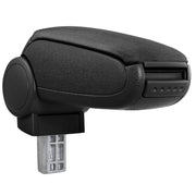 Bracciolo centrale per VW Golf 7 con scomparto imbottito in tessuto nero 03_0000743