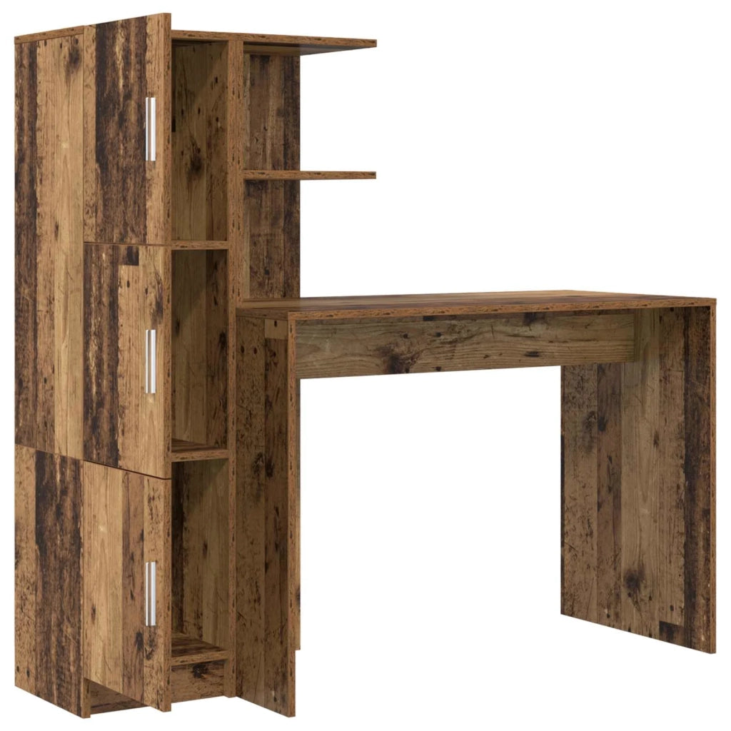 Scrivania | Tavolo da Ufficio 2 pz Legno vecchio