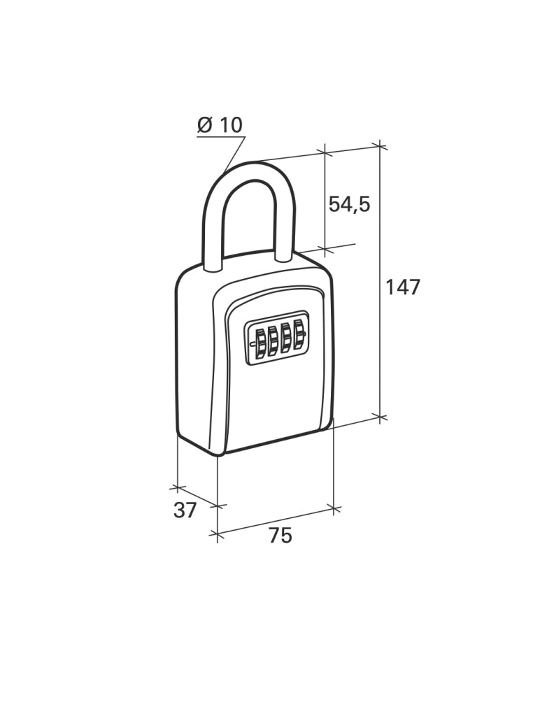 Cassetta portachiavi con arco e combinazione – THIRARD