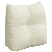 Cuscino per Schiena | Cuscino dorsale Crema 45 x 24 x 50 cm Velluto