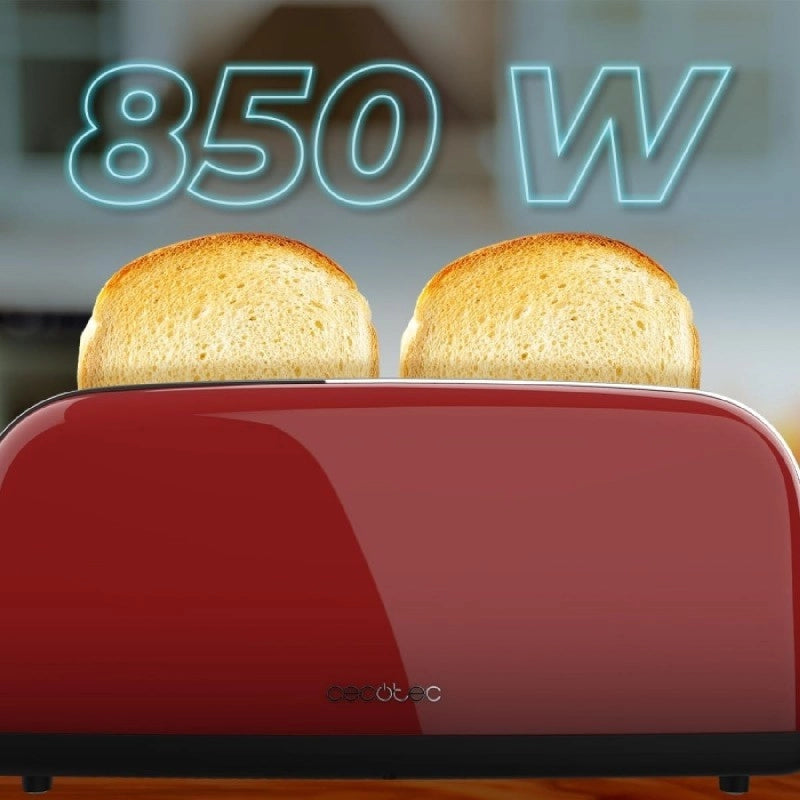 CECOTEC 04840 - Tostapane Toastin' time 850 Red Long Lite