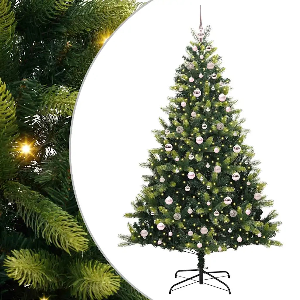 Albero di Natale Artificiale a Cerniera con 300 LED 210 cm 3396002
