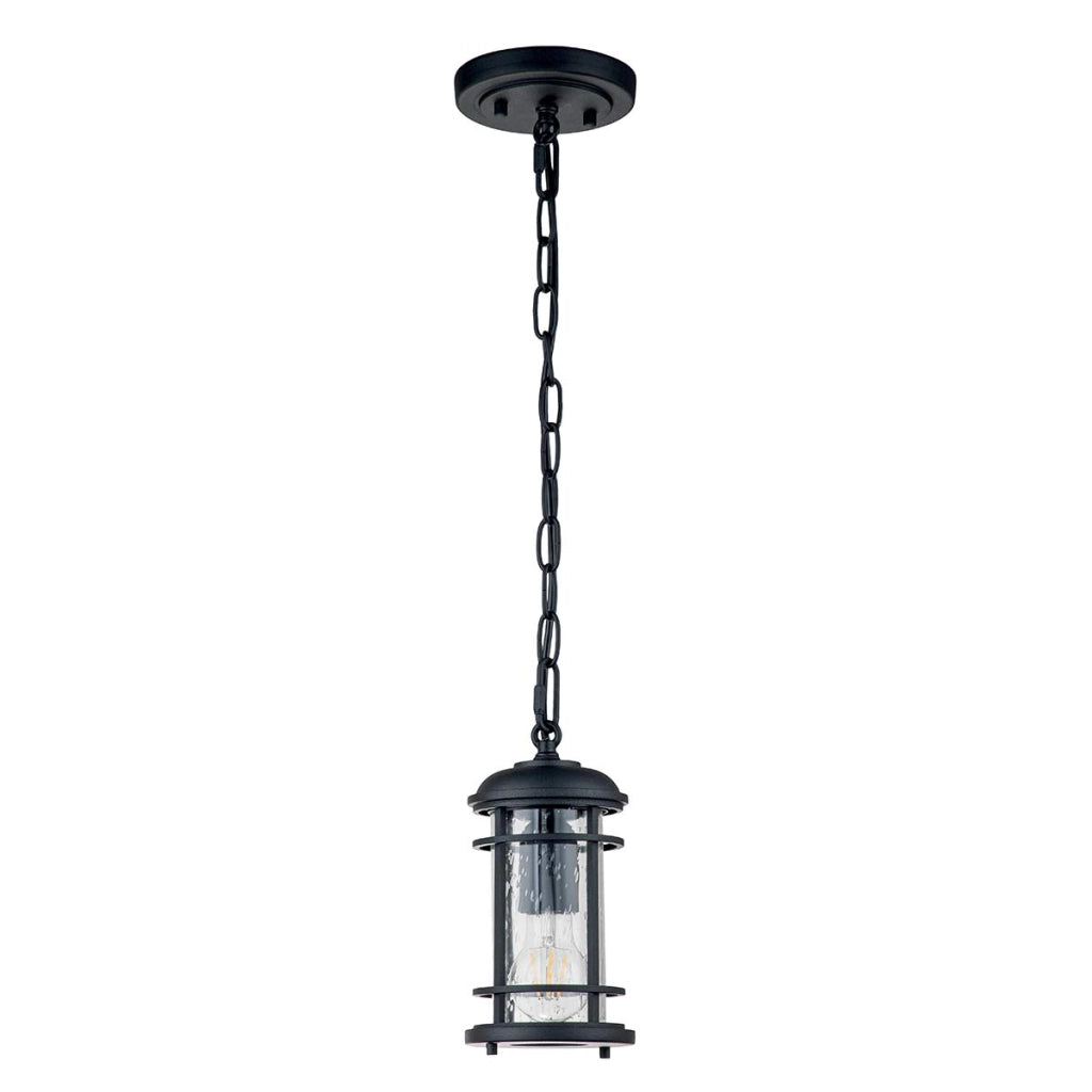 Lampada a sospensione esterna nera E27 60W Feiss Lighthouse