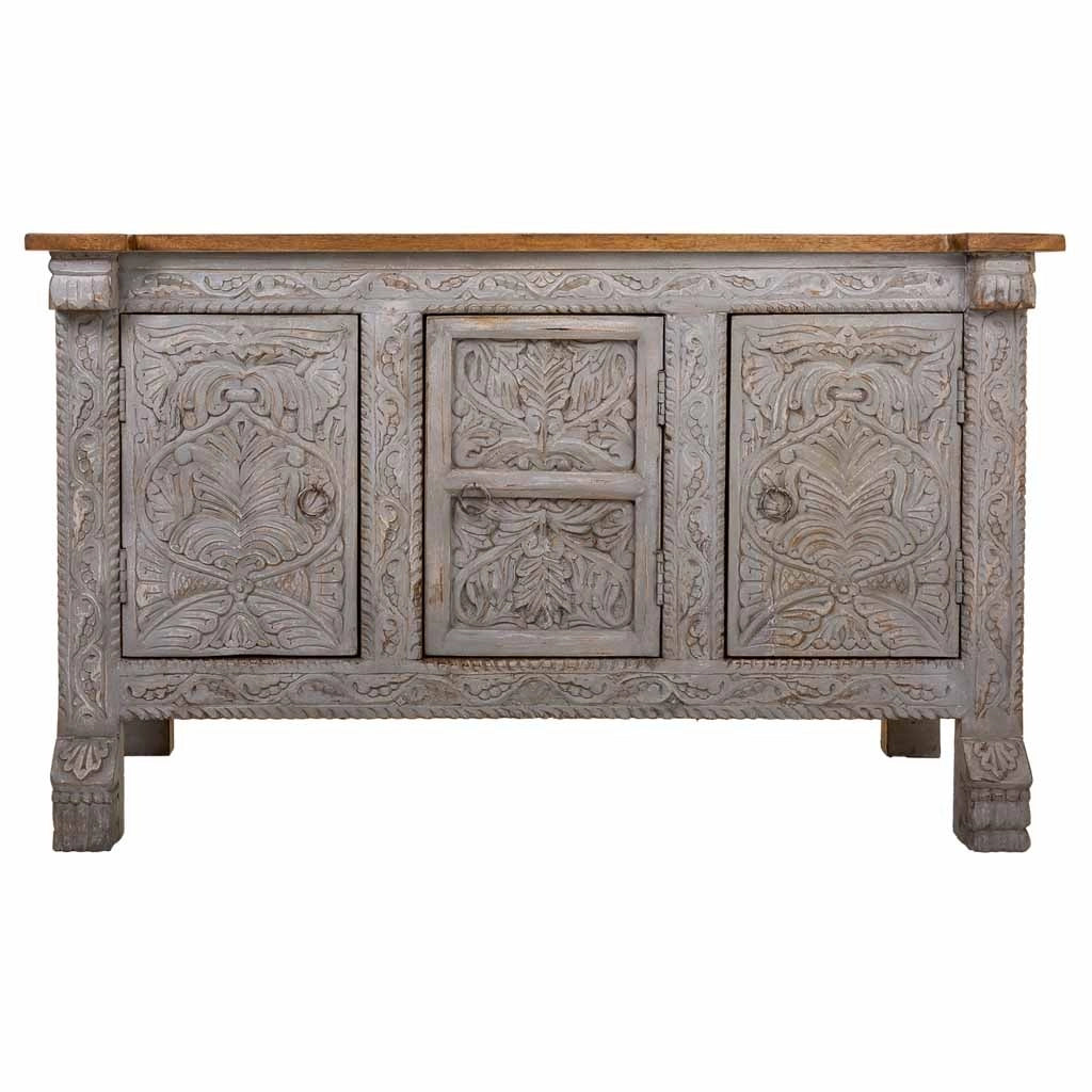 Credenza in legno marrone 124x47x76