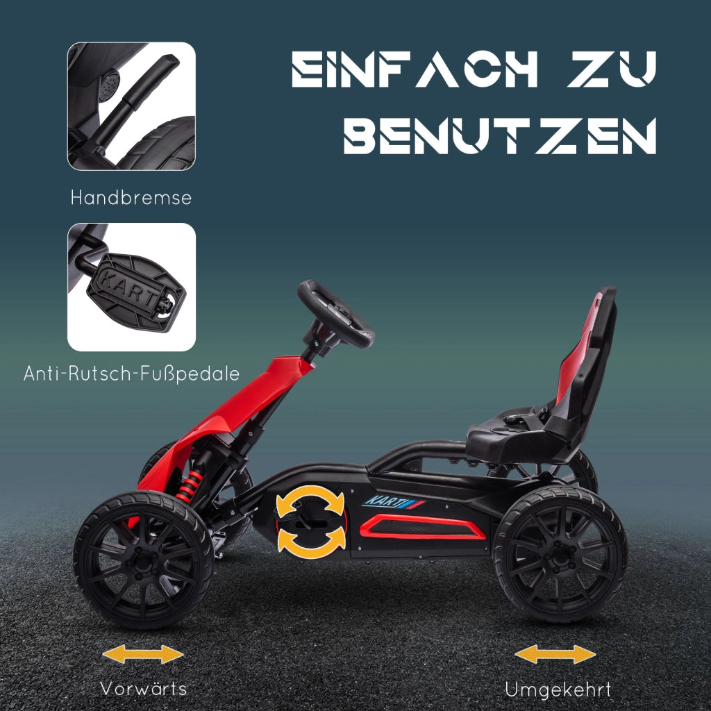 Go Kart per Bambini ¨C zephmum ¨C Rosso, per 3-8 Anni
