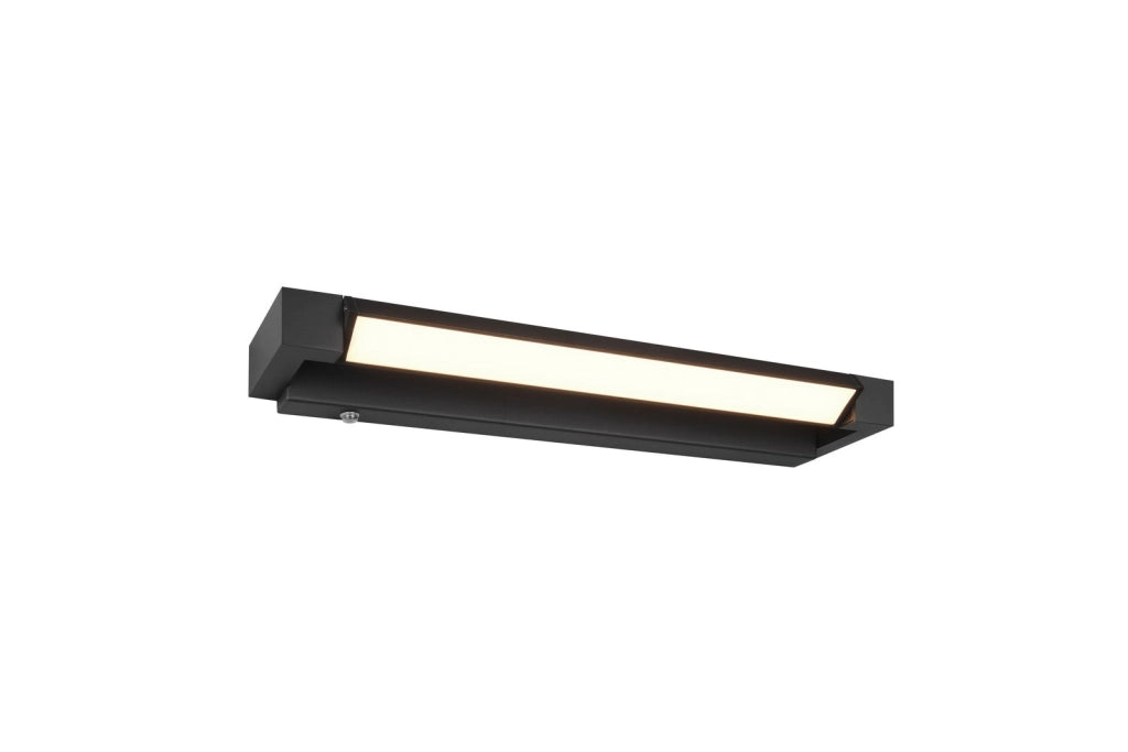 Applique bagno specchio nera opaca 50cm LED 9W Trio