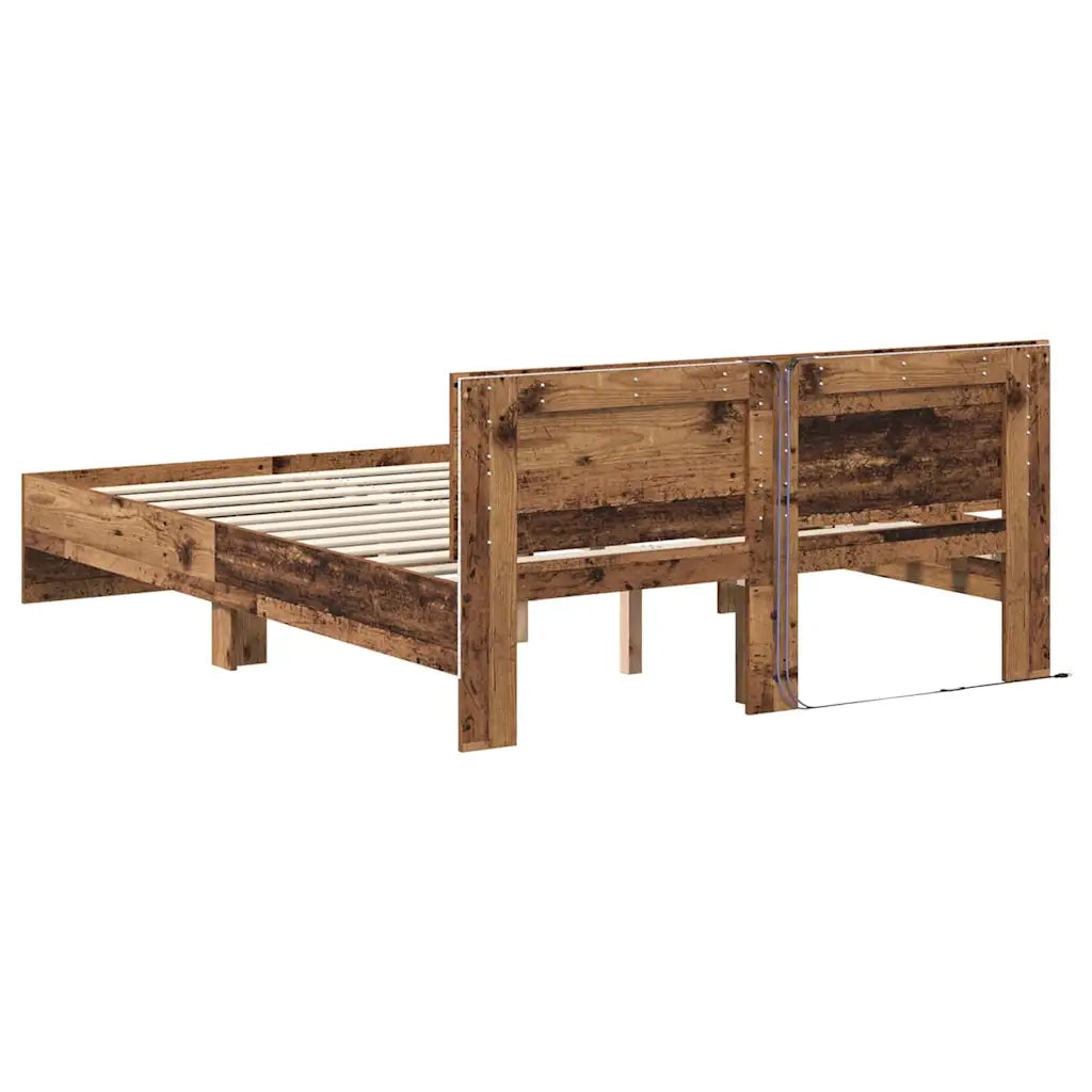 Struttura del letto con testiera Legno vecchio 120 x 190 cm 3403592