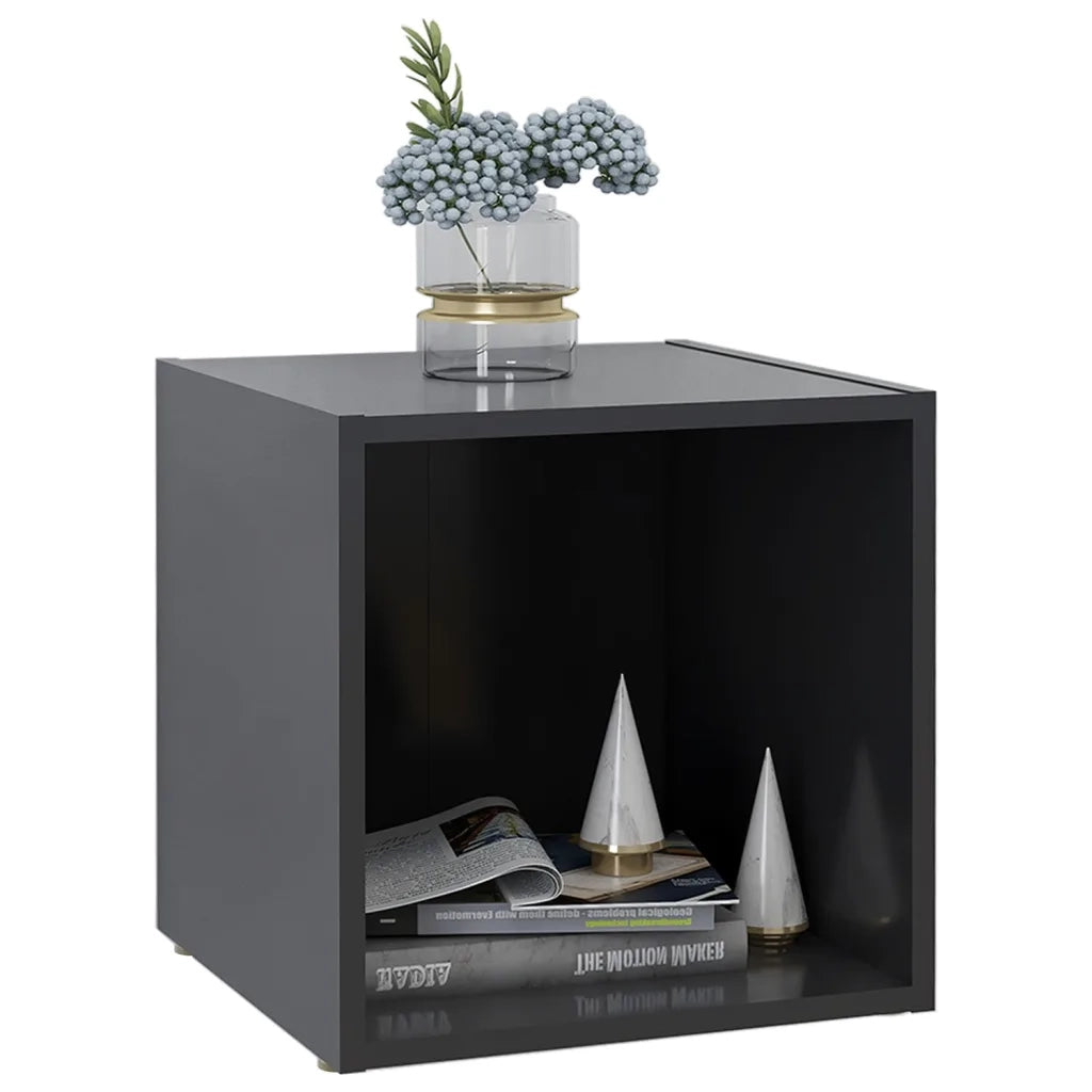 Mobili Porta TV 4 pz | Armadietto TV | Mobile Porta TV Grigi 37x35x37 cm in Legno Multistrato
