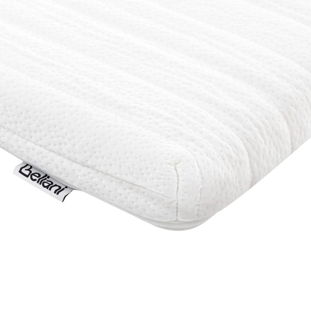 Coprimaterasso in schiuma bianca 120 x 200 cm comfort morbidezza