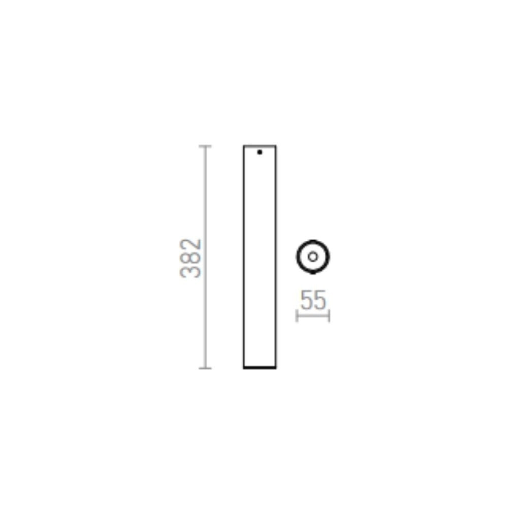 RIGA 38 da soffitto nero 230V LED 6W 38° 3000K