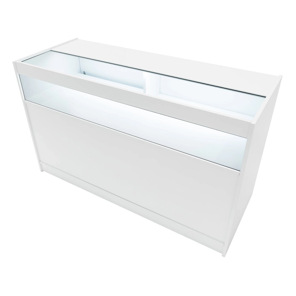 Set Banconi Bianco Triton LED K1500 B1500 CM60 con Serratura e Ripiani
