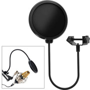 Trade Shop - Filtro Pop Per Microfono Q-a193 Pop Sheild Con Clip Di Supporto Base Flessibile -