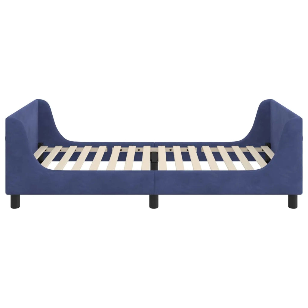Struttura letto bambini con testata Blu Polizia 90 x 190 cm 42010883