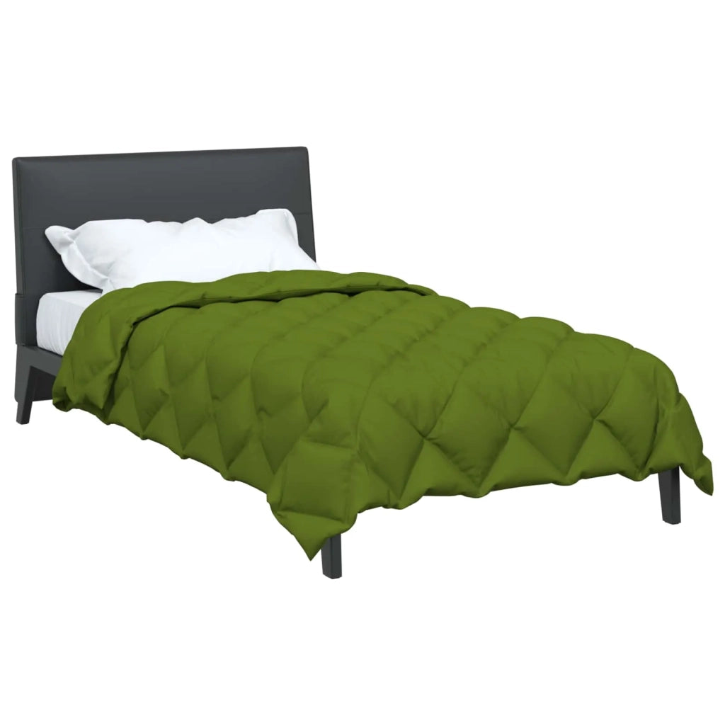 Piumone | Duvet Invernale Verde 140 x 220 cm Microfibra