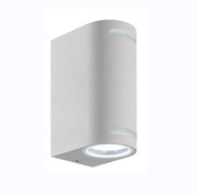 Applique lampada da esterno Bianca per parete balcone a doppia emissione e attacchi GU10