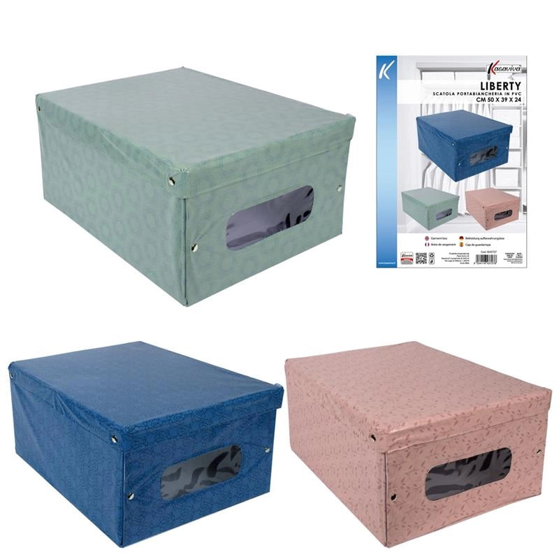 MAURY'S SCATOLA PER GUARDAROBA LIBERTY 50X39XH24 CM  COLORAZIONE ASSORTITA