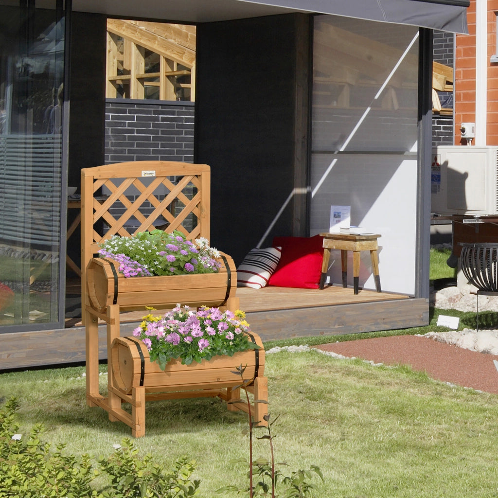 Fioriera Verticale da Giardino ¨C Xylo ¨C Legno Abete 45x45x180cm