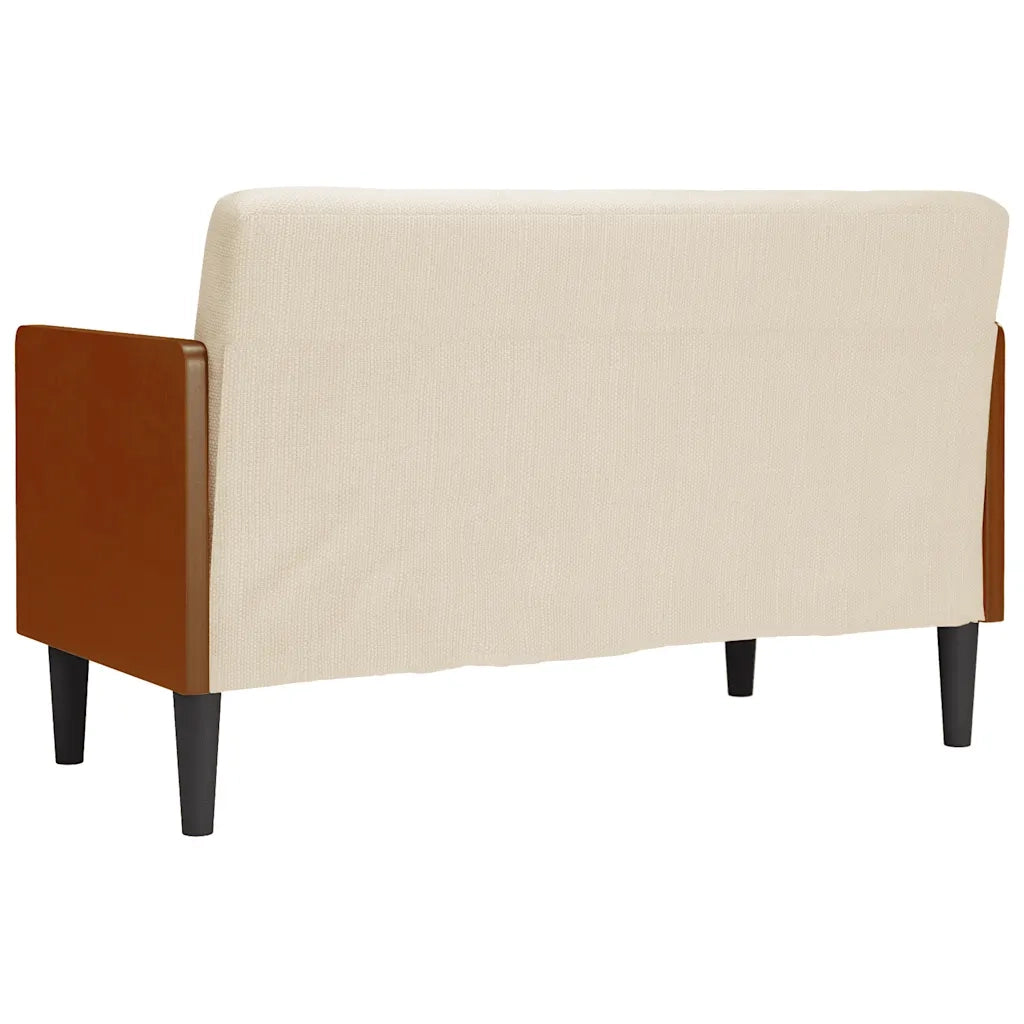 Divano Divanetto con Cuscini Bolster 110 cm Lino 4100606