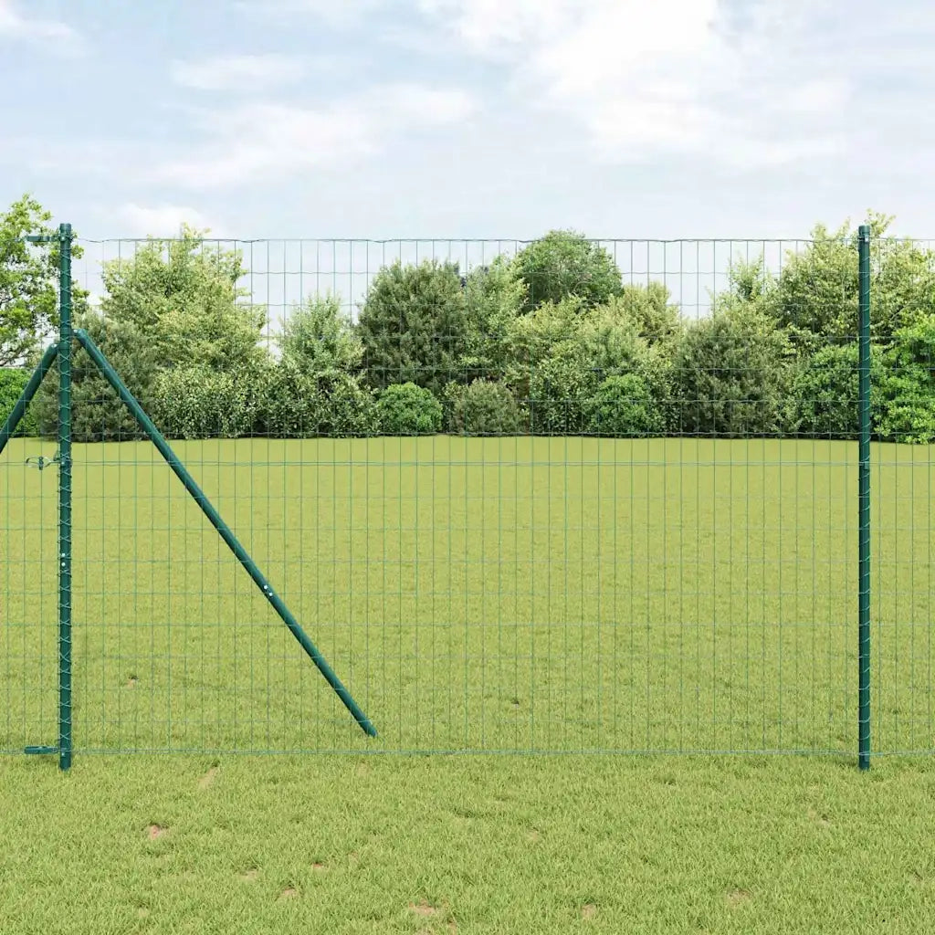 Recinzione con Posto Verde 1,6 x 10 m Acciaio e PVC 3350294