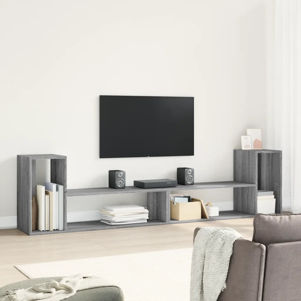 Mobili TV 2 pz | Armadietto TV | Mobile Porta TV Grigio Sonoma 100x30x50 cm in Legno Multistrato