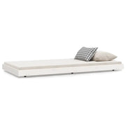 Letto singolo | Letto per adulti | Letto senza Materasso Bianco 90x190 cm in Legno Massello Pino
