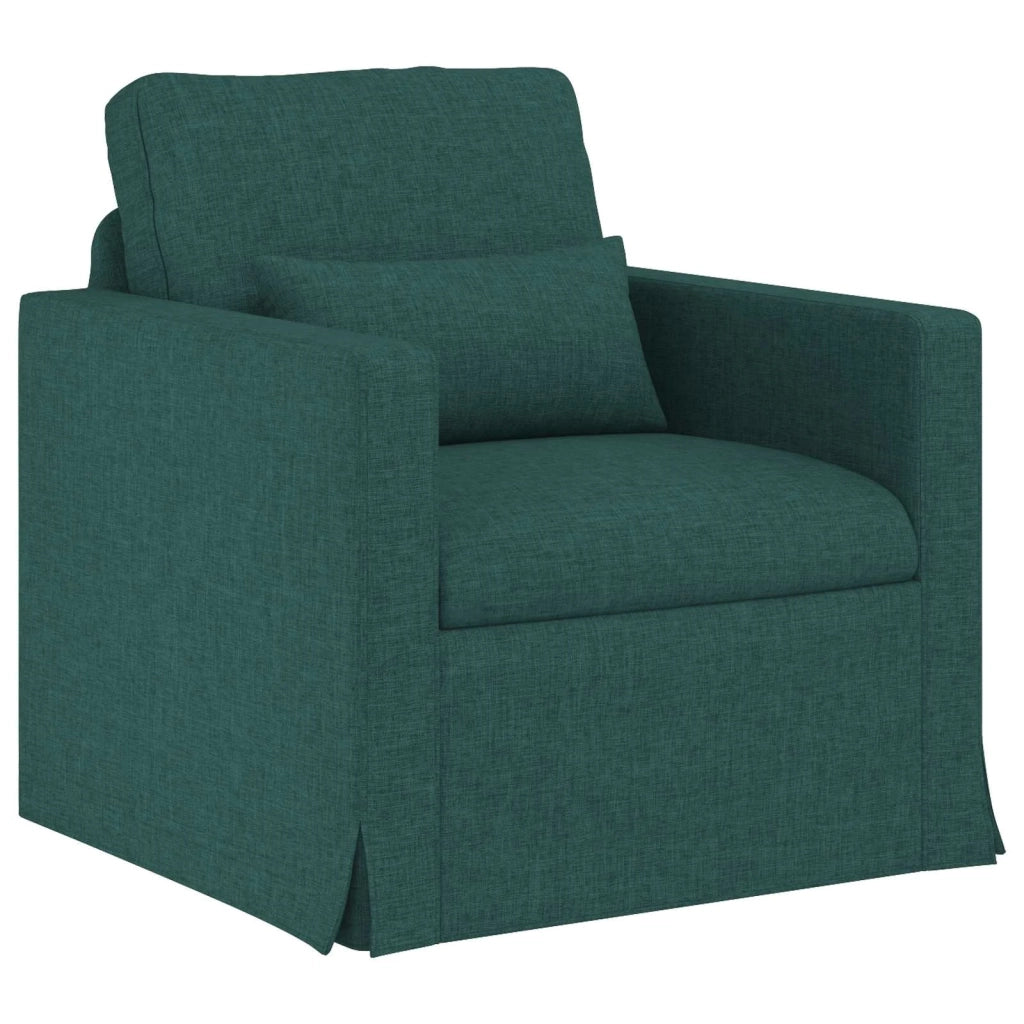 Set di divani 2 pcs Verde Scuro 198 x 78 x 80 cm Tessuto 3407584