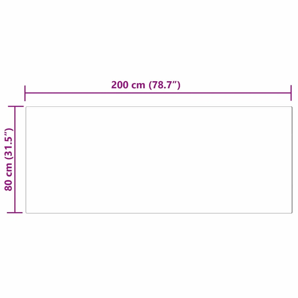 Tappeto in finta TAFALLA | Tappeto del soggiorno Grigio 80 x 200 cm Poliestere