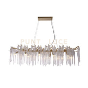 Heritage 10Lt Diner Bar Pendant, metallo dorato e vetro trasparente