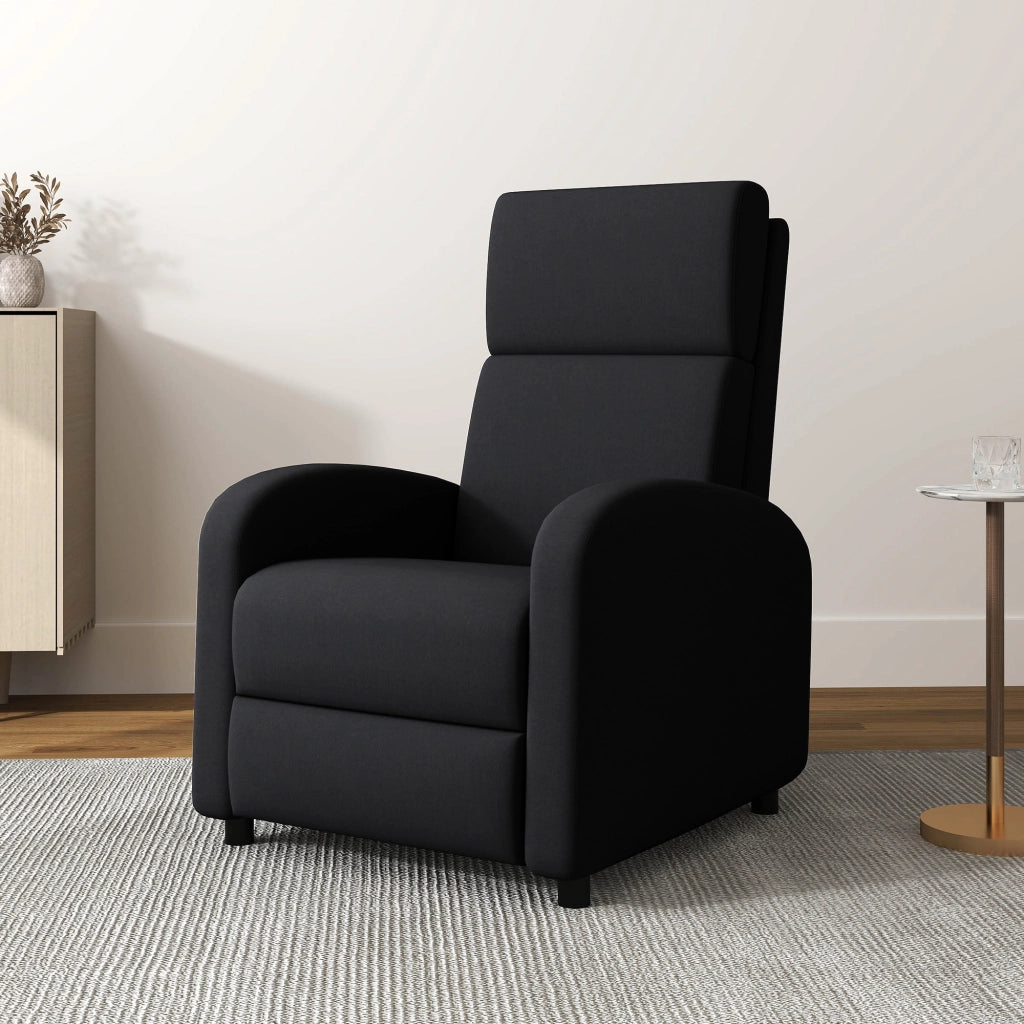 Poltrona relax reclinabile ¨C Minimal ¨C nera
