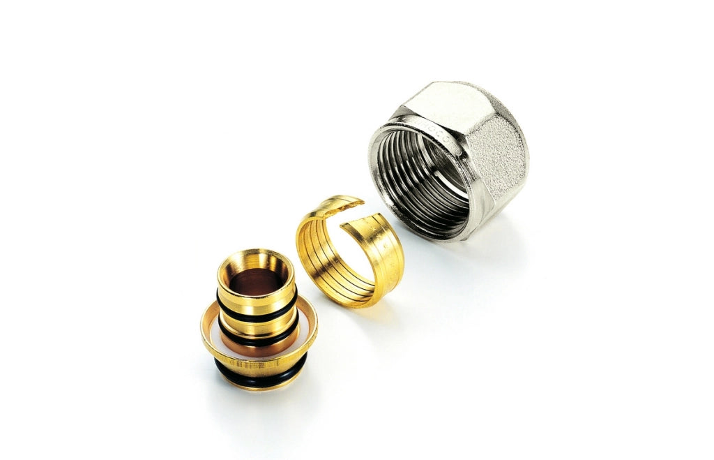 ADATTATORE PER TUBO MULTISTRATO NICHELATO- 20 x 2.0 - 3/4 x 18- TIEMM- pezzi 10