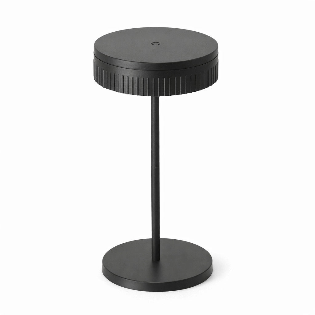 LAMPADA DA TAVOLO LED RICARICABILE TOUCH USB 2000MAH DESIGN MODERNO NERO LPT146