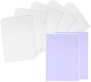 Set di 100 Etichette Transparanti in Plastica