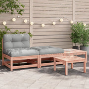 Divano da Giardino Senza Braccioli con Cuscini e Poggiapiedi-Sofa da Giardino-Divano da esterno 993993