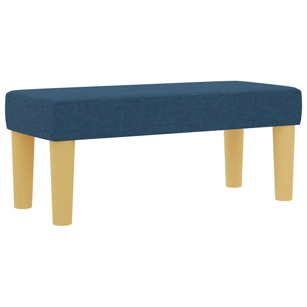 Letto a molle con materasso Blu 90 x 200 cm Tessuto