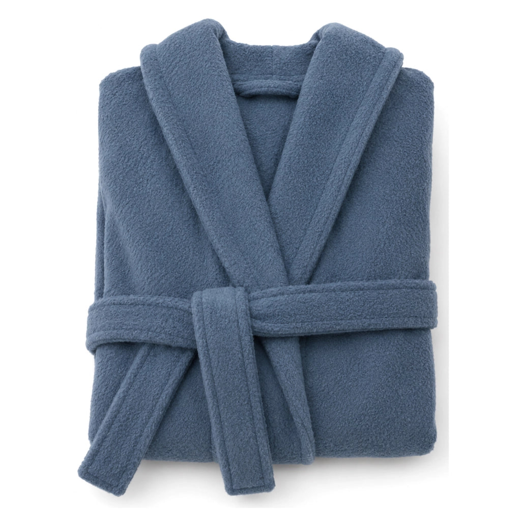 Satina, Accappatoio 100% Cotone con Cappuccio, blu Fiordaliso