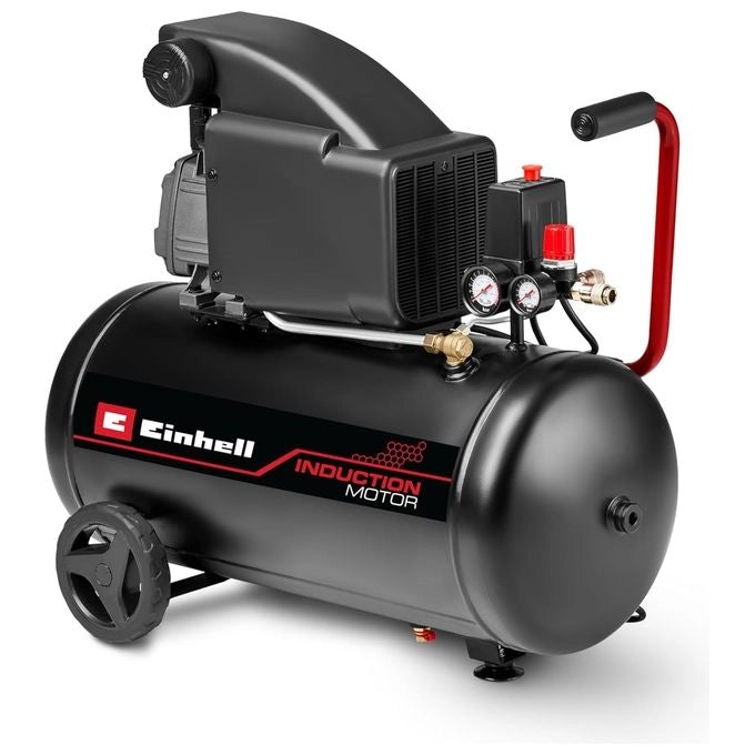 Einhell 4007361 TC-AC 270-50-10 Compressore ad Aria Lubrificato ad Olio 1800 W Serbatoio 50 L Pressione Massima 10 bar Portata 270 l-min colore Nero