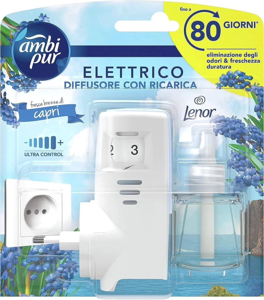 AMBIPUR LENOR PROFUMATORE PER AMBIENTE ELETTRICO + RICARICA  20 ML CAPRI