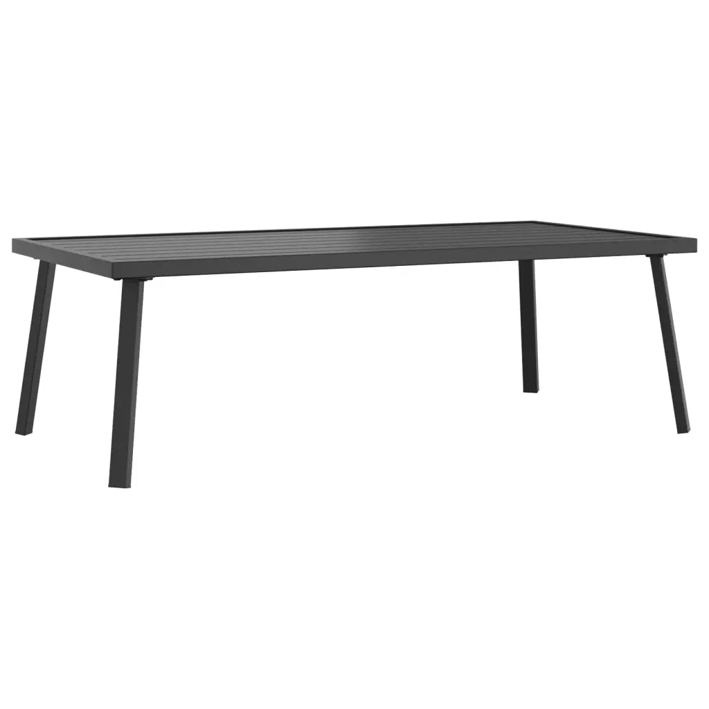 Set Salotto da Giardino 2 pz | Set di Mobili da Esterno in Acciaio Antracite