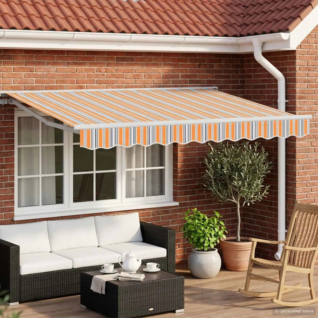 Cornice per Tenda Manuale con LED 3 x 2,5 m 3420582