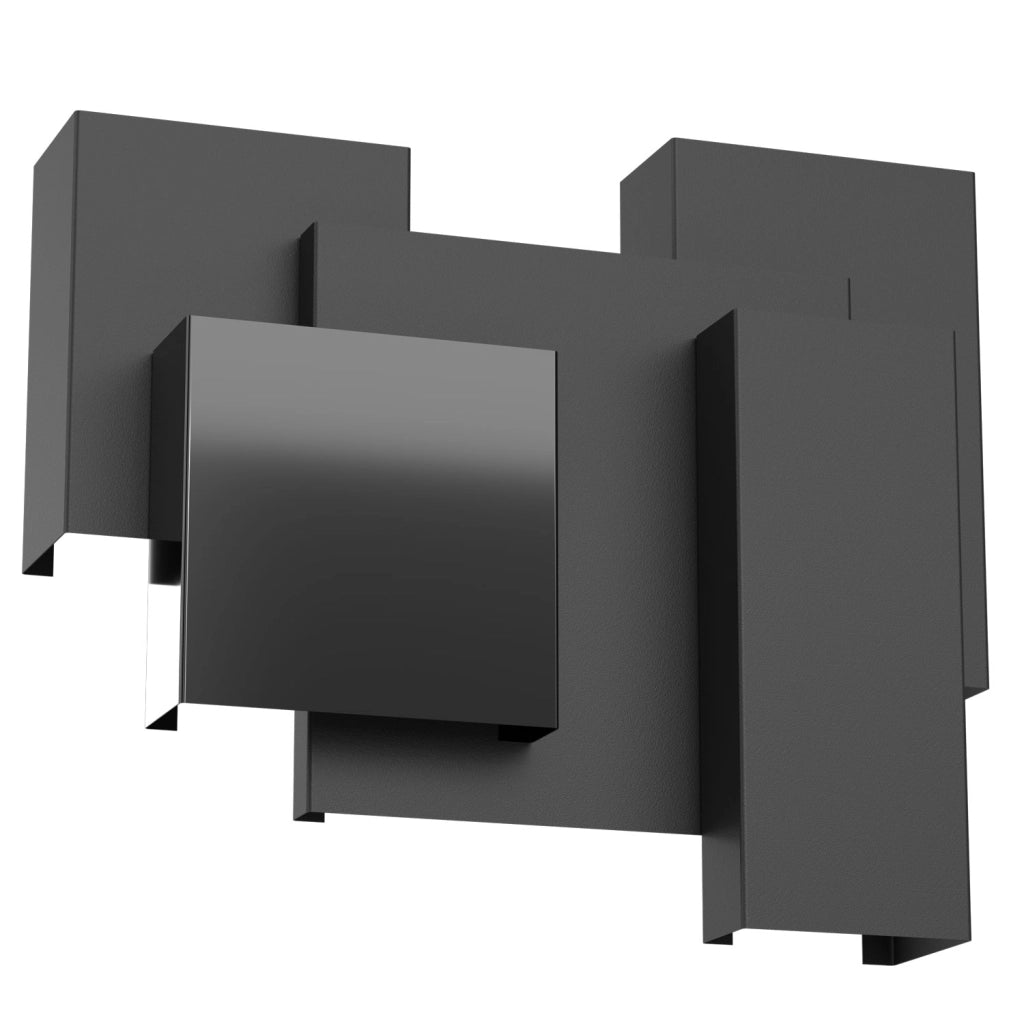 Applique Luminex Wall 5xG9 nera acciaio geometrica